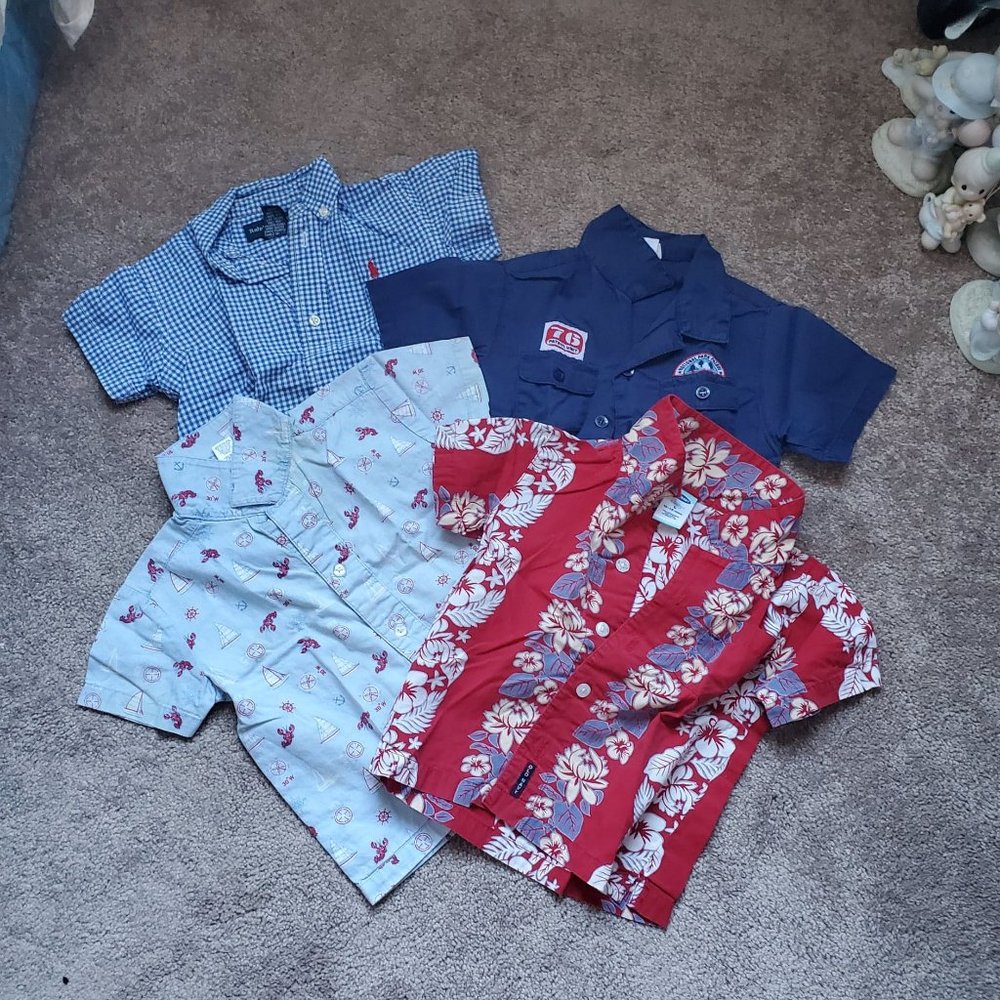 Toddler Summer Polo Shirts, Boys 12-24Mos